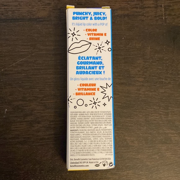 Benefit punch pop liquid lip color in mango - Picture 2 of 5